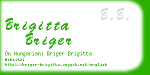 brigitta briger business card